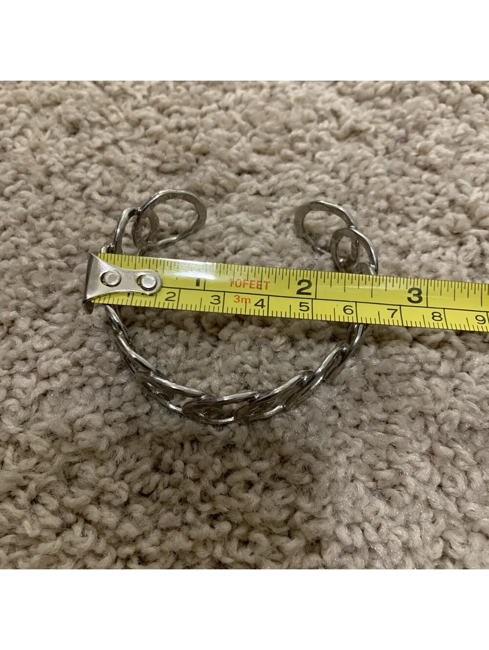 Silver Tone - Open Cuff - Bracelet - Bangle - Jewelry